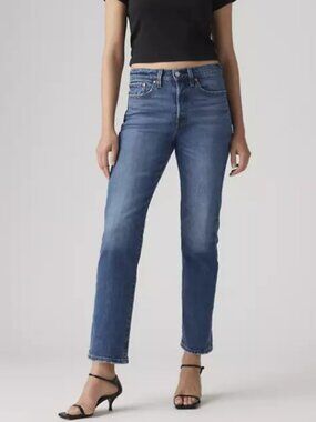 Levi's Wedgie Straight Denim Ankle Jeans PC9-34964-0130 CW-2921, Size W25 L28